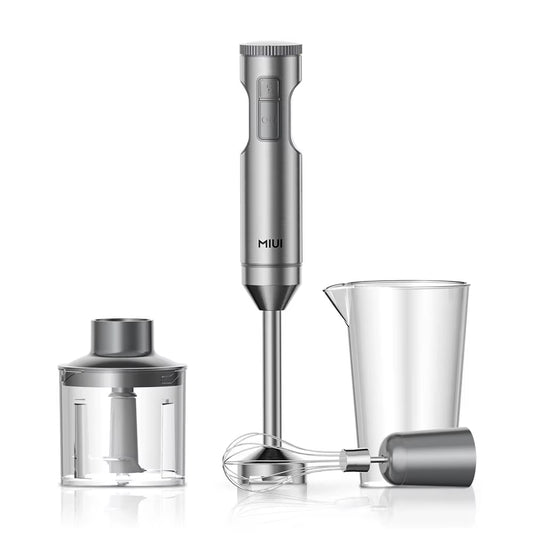 Hand Immersion Blender 1000W Powerful 4-In-1,Stainless Steel Stick Food Mixer,700Ml Mixing Beaker,500Ml Processor,Whisk